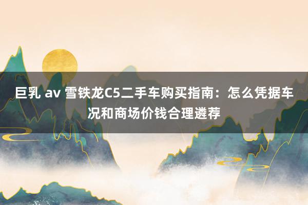 巨乳 av 雪铁龙C5二手车购买指南：怎么凭据车况和商场价钱合理遴荐